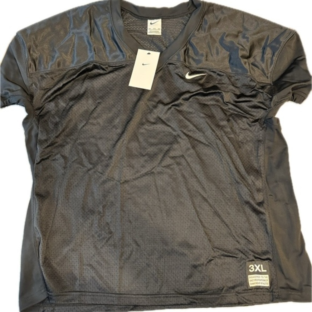 Nike vapor varsity black football mesh jersey NWT 908729-010